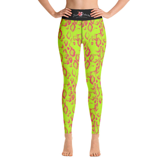 Leggings- Jiujiteira Neon Green Snake - The Women of Jiujitsu