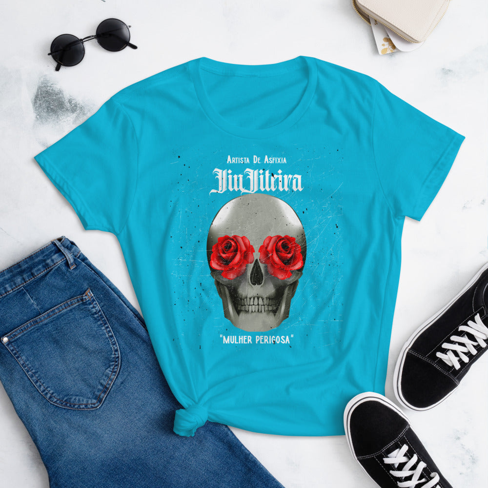 Women's short sleeve t-shirt- Tattoo Art MULHER PERIGOSA - The Women of Jiujitsu