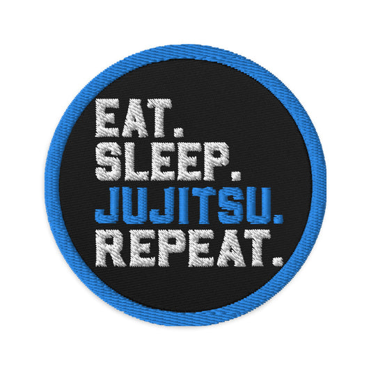 Embroidered patches- Eat Sleep Jiujitsu Repeat - The Women of Jiujitsu