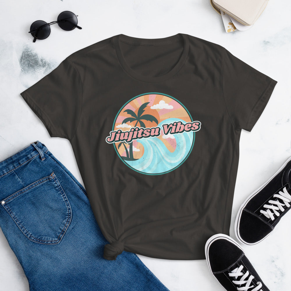 Women's short sleeve t-shirt- JiuJitsu Vibes - The Women of Jiujitsu
