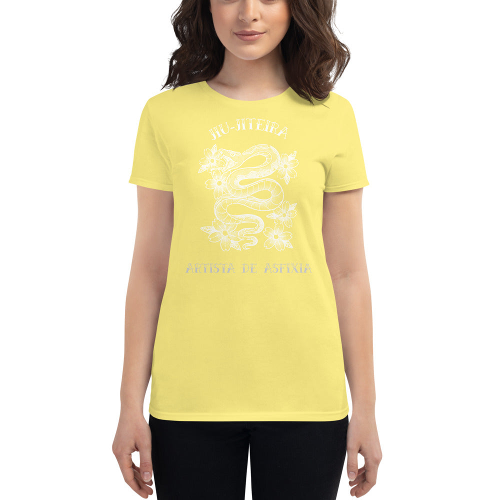 Women's short sleeve t-shirt- Tattoo Art JiuJiteira - The Women of Jiujitsu