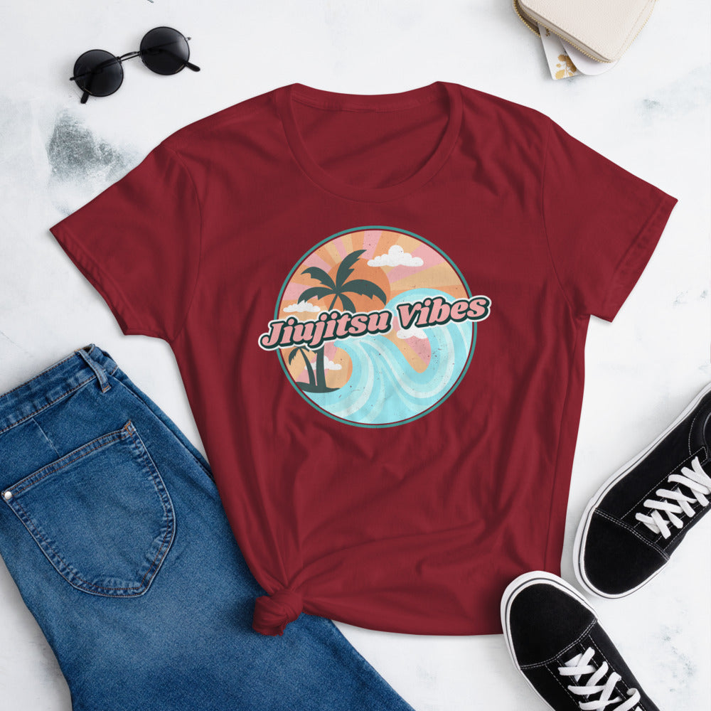 Women's short sleeve t-shirt- JiuJitsu Vibes - The Women of Jiujitsu