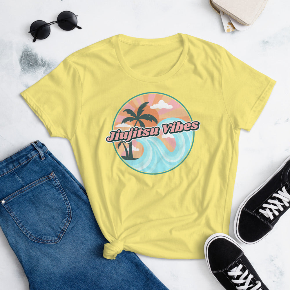 Women's short sleeve t-shirt- JiuJitsu Vibes - The Women of Jiujitsu