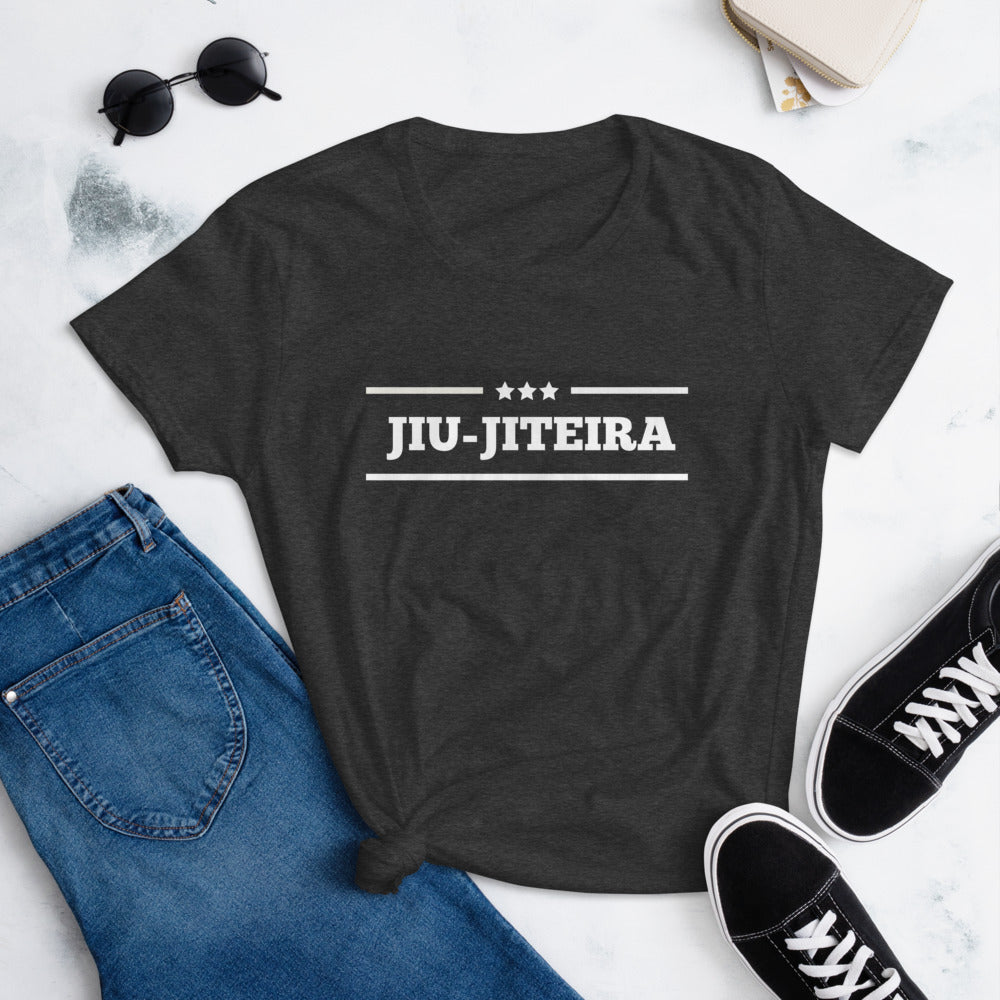 Women's short sleeve t-shirt- Military JiuJiteira - The Women of Jiujitsu
