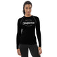 Women's BJJ Rash Guard- Jiujiteira Artista De Asfixia Black and White - The Women of Jiujitsu