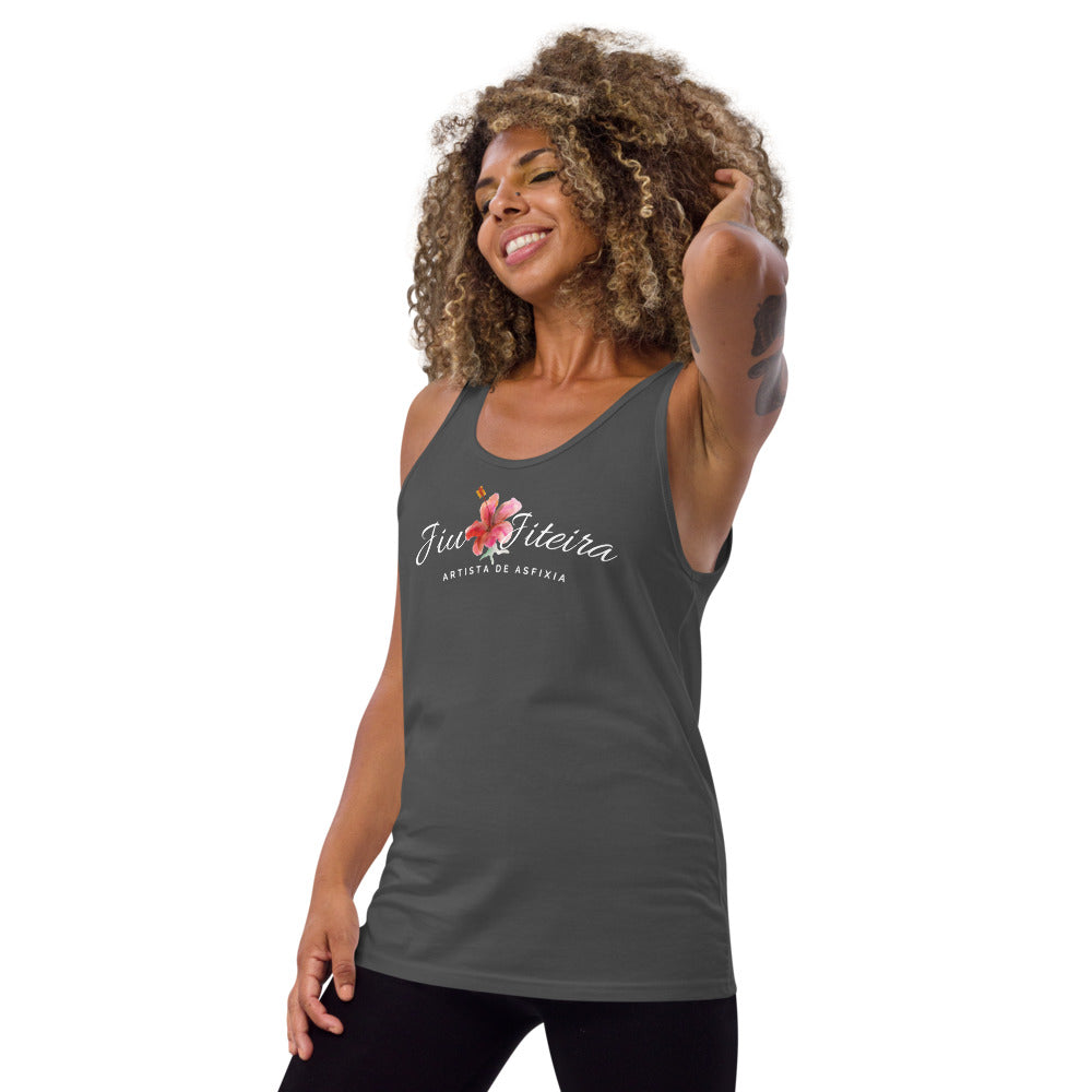 Unisex Tank Top- Jiujiteira White Logo - The Women of Jiujitsu