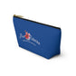 Accessory Pouch w T-bottom- JiuJiiteira Blue (rank) - The Women of Jiujitsu