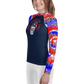 Youth Rash Guard sizes (8-14)- All American Girl Skull Patriotic Rash guard - The Women of Jiujitsu