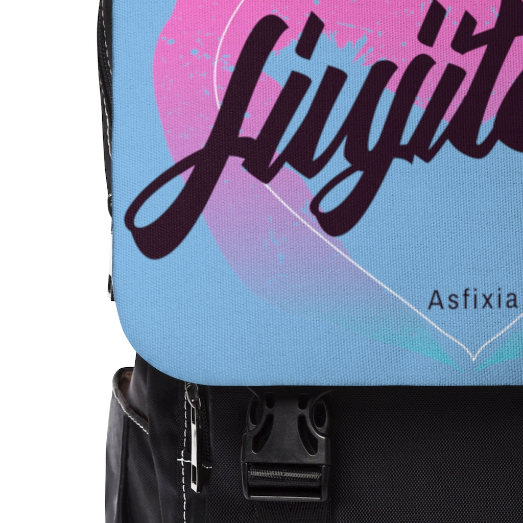 Unisex Casual Shoulder Backpack- JiuJiteira Artista DeAsfixia Valentine - The Women of Jiujitsu