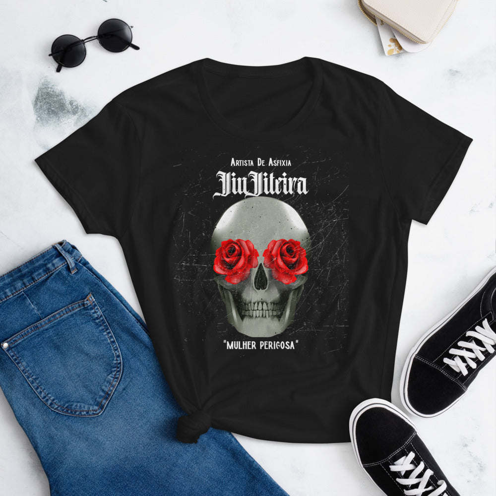 Women's short sleeve t-shirt- Tattoo Art MULHER PERIGOSA - The Women of Jiujitsu