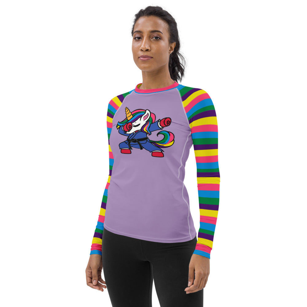 Women's Rash Guard- Jiujiteira Rainbow Jitsucorn - The Women of Jiujitsu