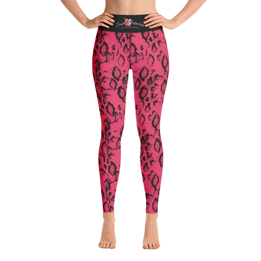 Leggings- Jiujiteira Pink Snake - The Women of Jiujitsu