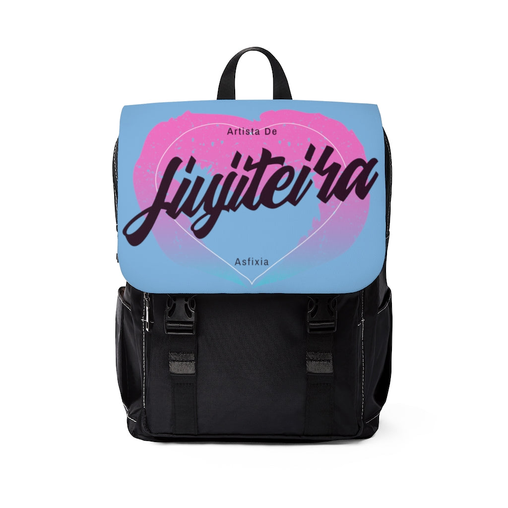 Unisex Casual Shoulder Backpack- JiuJiteira Artista DeAsfixia Valentine - The Women of Jiujitsu