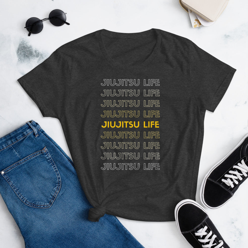 Women's short sleeve t-shirt- JiuJitsu Life - The Women of Jiujitsu