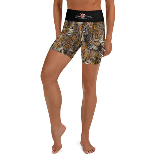 Yoga Shorts- Snake Print Jiujiteira - The Women of Jiujitsu