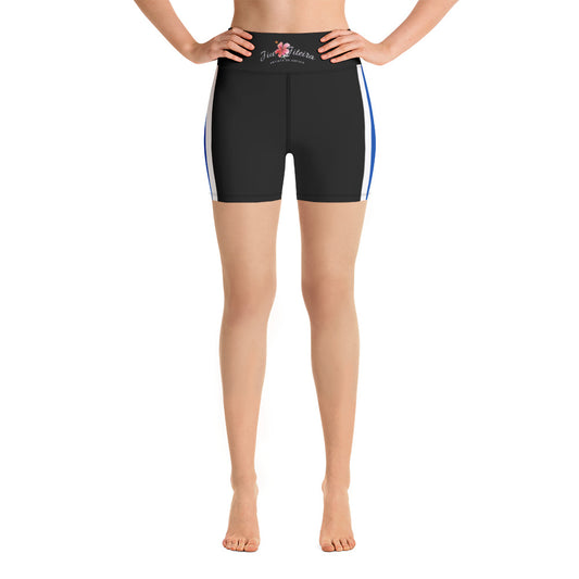 Yoga Shorts- Jiujiteira Stripes - The Women of Jiujitsu