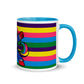Mug with Color Inside- Jiujitsucorn Rainbow - The Women of Jiujitsu