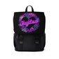 Unisex Casual Shoulder Backpack- JiuJitsu Love Neon Leopard Black - The Women of Jiujitsu