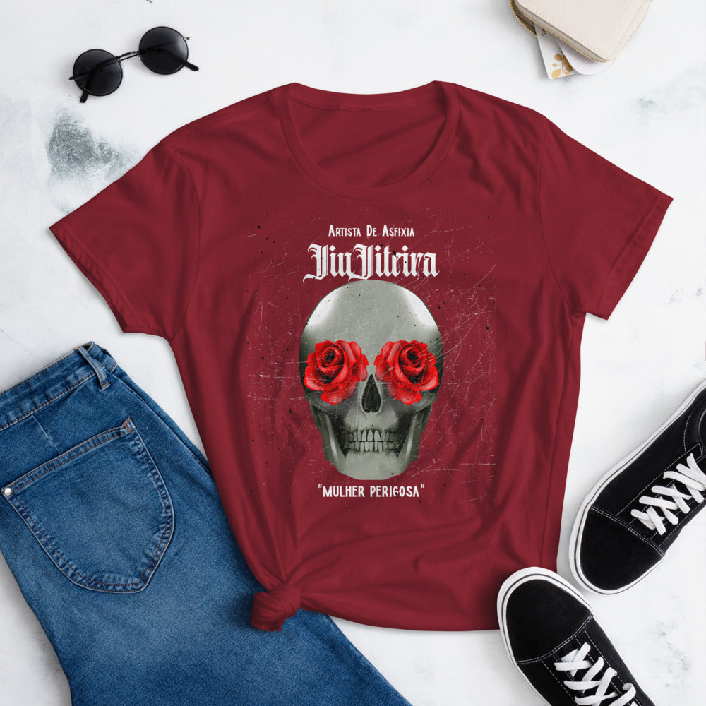Women's short sleeve t-shirt- Tattoo Art MULHER PERIGOSA - The Women of Jiujitsu