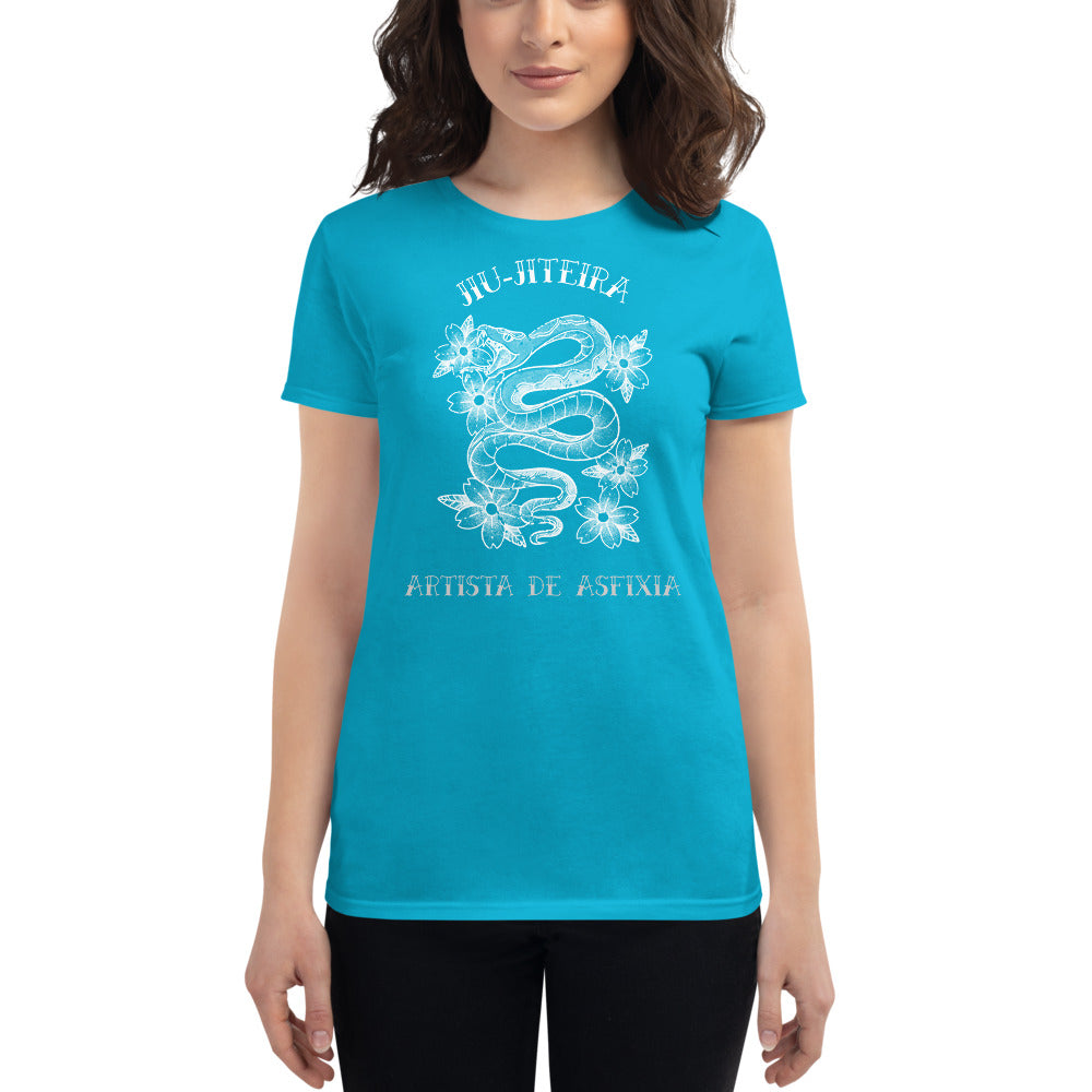 Women's short sleeve t-shirt- Tattoo Art JiuJiteira - The Women of Jiujitsu