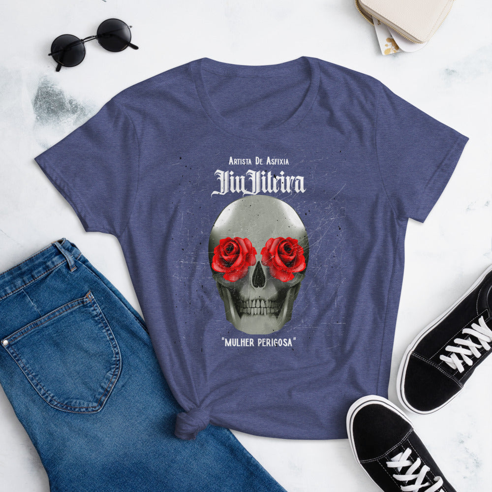 Women's short sleeve t-shirt- Tattoo Art MULHER PERIGOSA - The Women of Jiujitsu