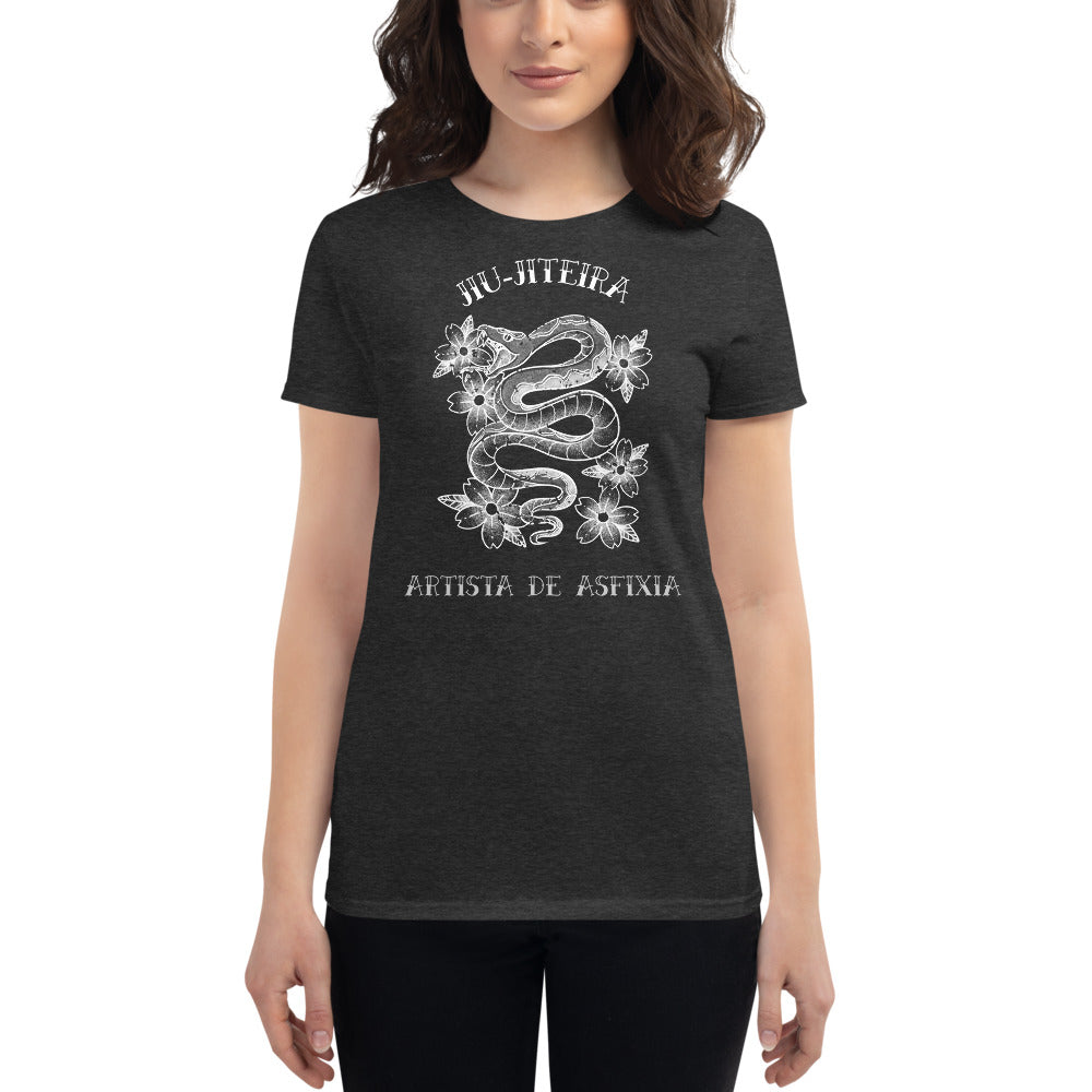Women's short sleeve t-shirt- Tattoo Art JiuJiteira - The Women of Jiujitsu