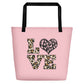 Beach Bag-JiuJitsu Love Leopard Print
