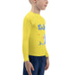 Rash Guards para niños talla 2T-7 - Jiujitsu Shark, color de seguridad amarillo