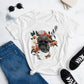 Women's short sleeve t-shirt- JiuJiteira Tropical Sugar Skull Logo - The Women of Jiujitsu