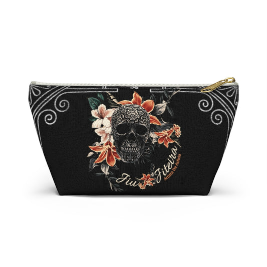 Accessory Pouch w T-bottom- Tropical Sugar Skull - The Women of Jiujitsu