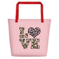 Beach Bag-JiuJitsu Love Leopard Print