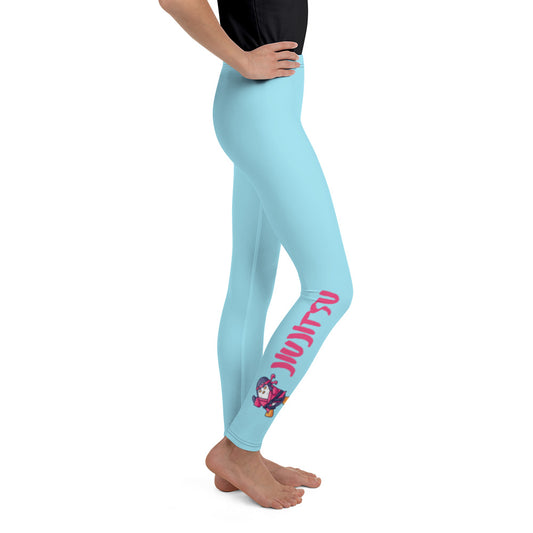 Youth Leggings sizes (8-14)- Jiujitsu Penguin by Sophia - The Women of Jiujitsu