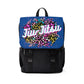 Unisex Casual Shoulder Backpack- JiuJitsu Love Neon Leopard Patch - The Women of Jiujitsu