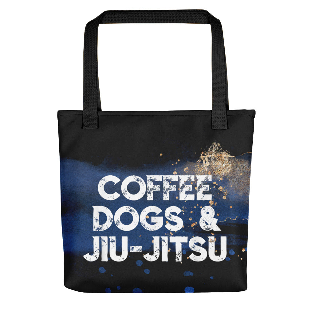 Tote bag- Coffee, Dogs, and Jiujitsu - The Women of Jiujitsu