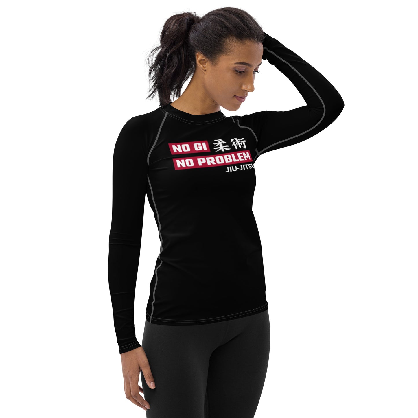 Women's Rash Guard- NO GI NO PROBLEM JIUJITEIRA - The Women of Jiujitsu