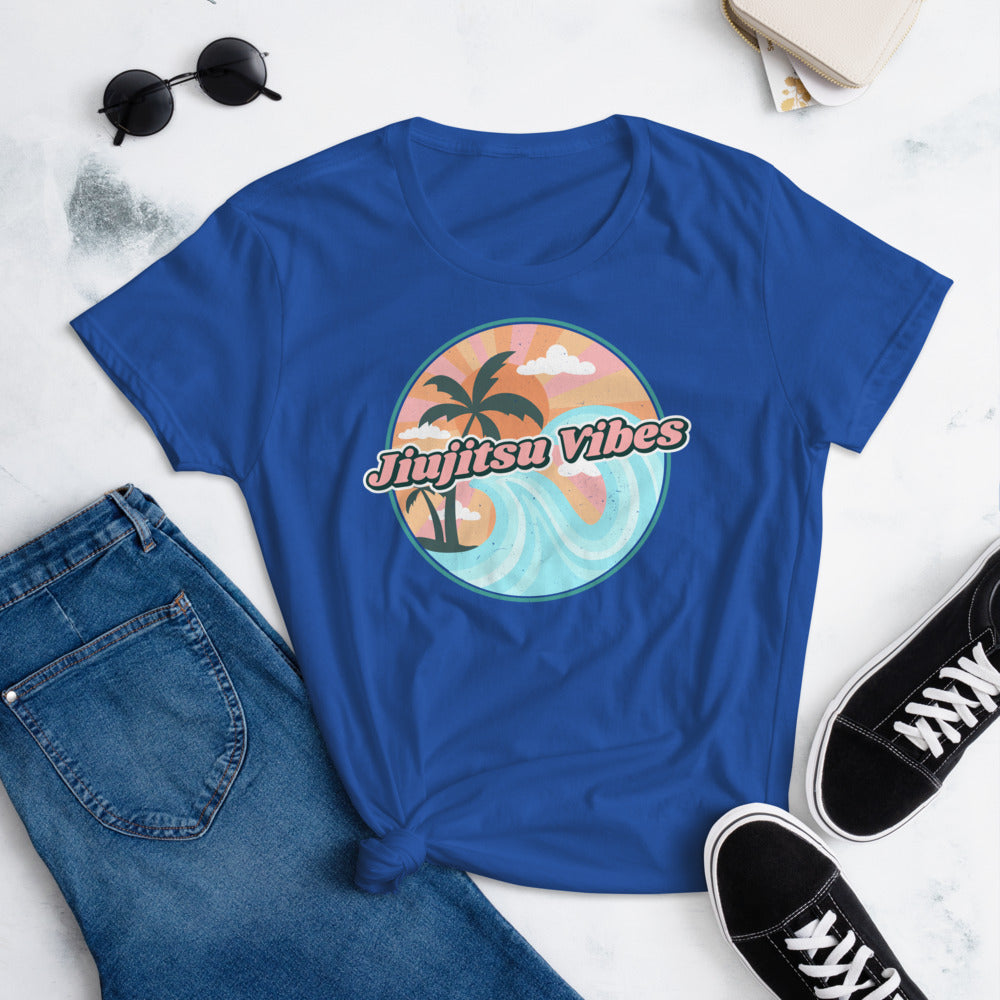 Women's short sleeve t-shirt- JiuJitsu Vibes - The Women of Jiujitsu