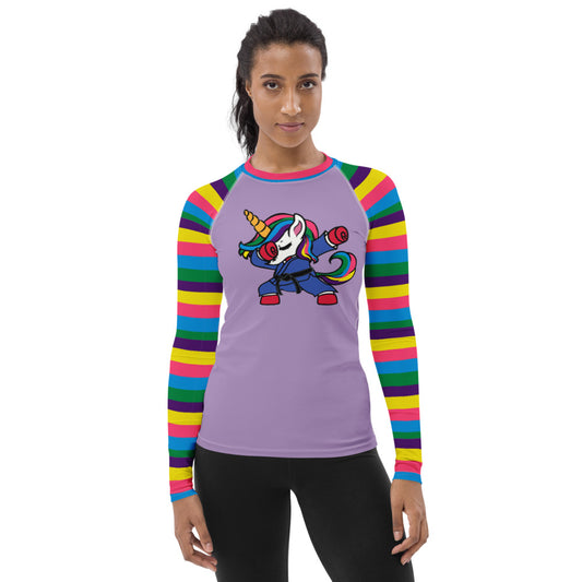 Women's Rash Guard- Jiujiteira Rainbow Jitsucorn - The Women of Jiujitsu