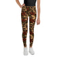 Youth Leggings sizes (8-14)- Jiujitsu Roses Skulls - The Women of Jiujitsu