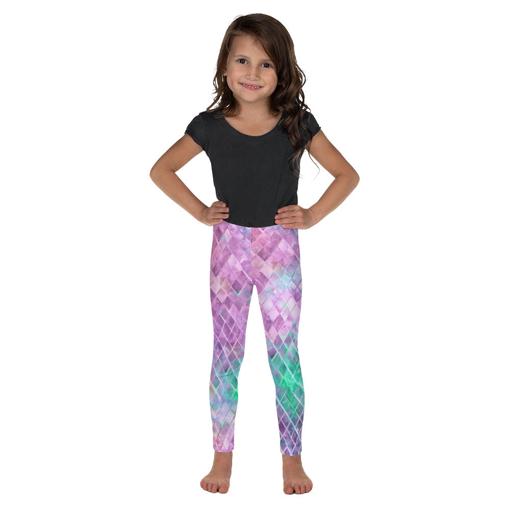 Kid's Leggings- JiuJitsu Mermaid Scales - The Women of Jiujitsu