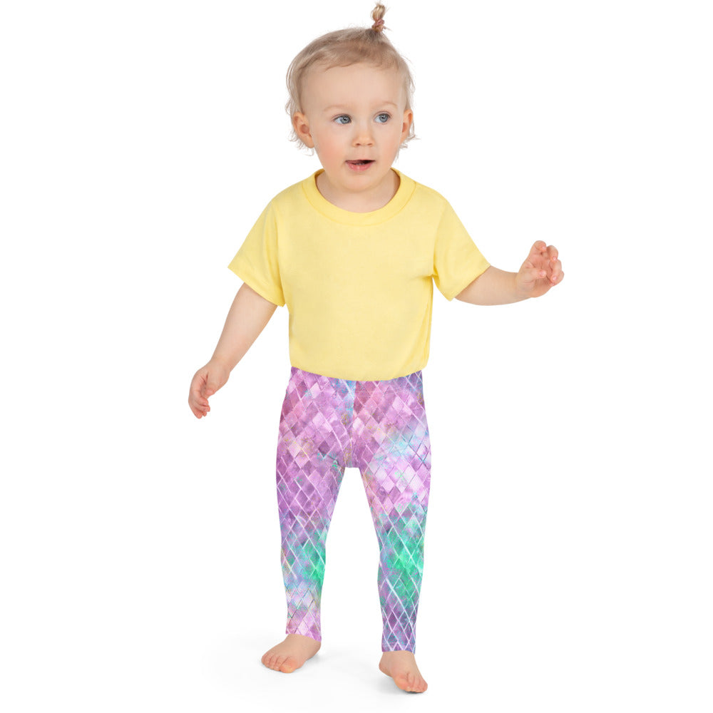 Kid's Leggings- JiuJitsu Mermaid Scales - The Women of Jiujitsu