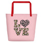 Beach Bag-JiuJitsu Love Leopard Print