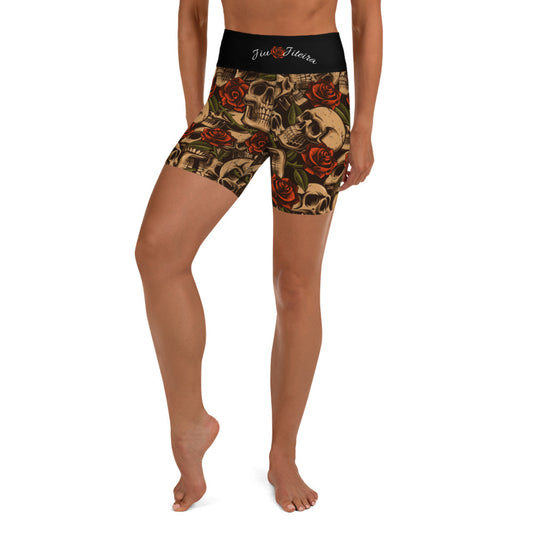 Yoga Shorts- Jiujiteira Rose - The Women of Jiujitsu