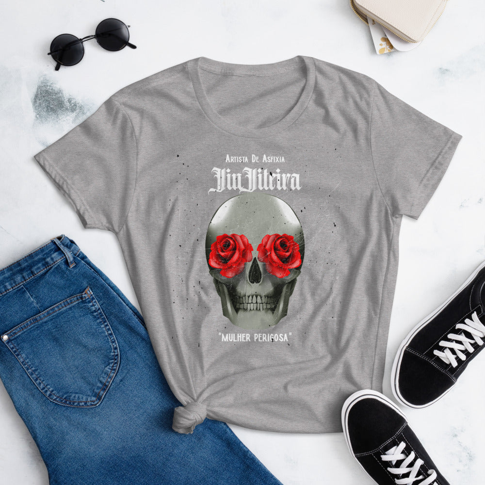 Women's short sleeve t-shirt- Tattoo Art MULHER PERIGOSA - The Women of Jiujitsu