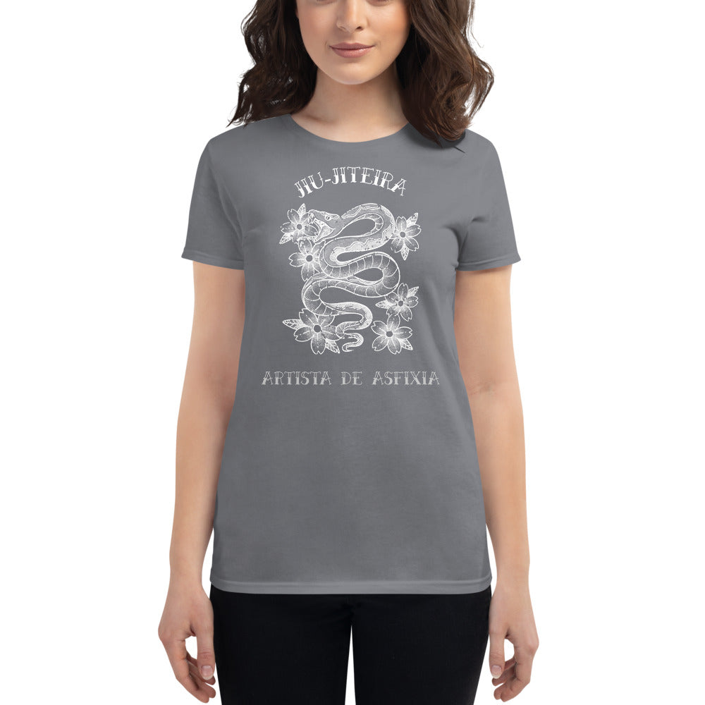 Women's short sleeve t-shirt- Tattoo Art JiuJiteira - The Women of Jiujitsu