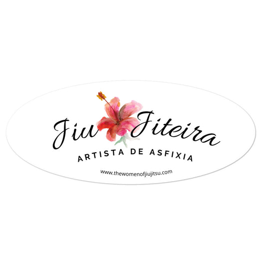 Bubble-free stickers- Jiu- Jiteira Logo Oval - The Women of Jiujitsu