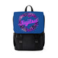 Unisex Casual Shoulder Backpack- JiuJitsu Love Neon Leopard Blue - The Women of Jiujitsu