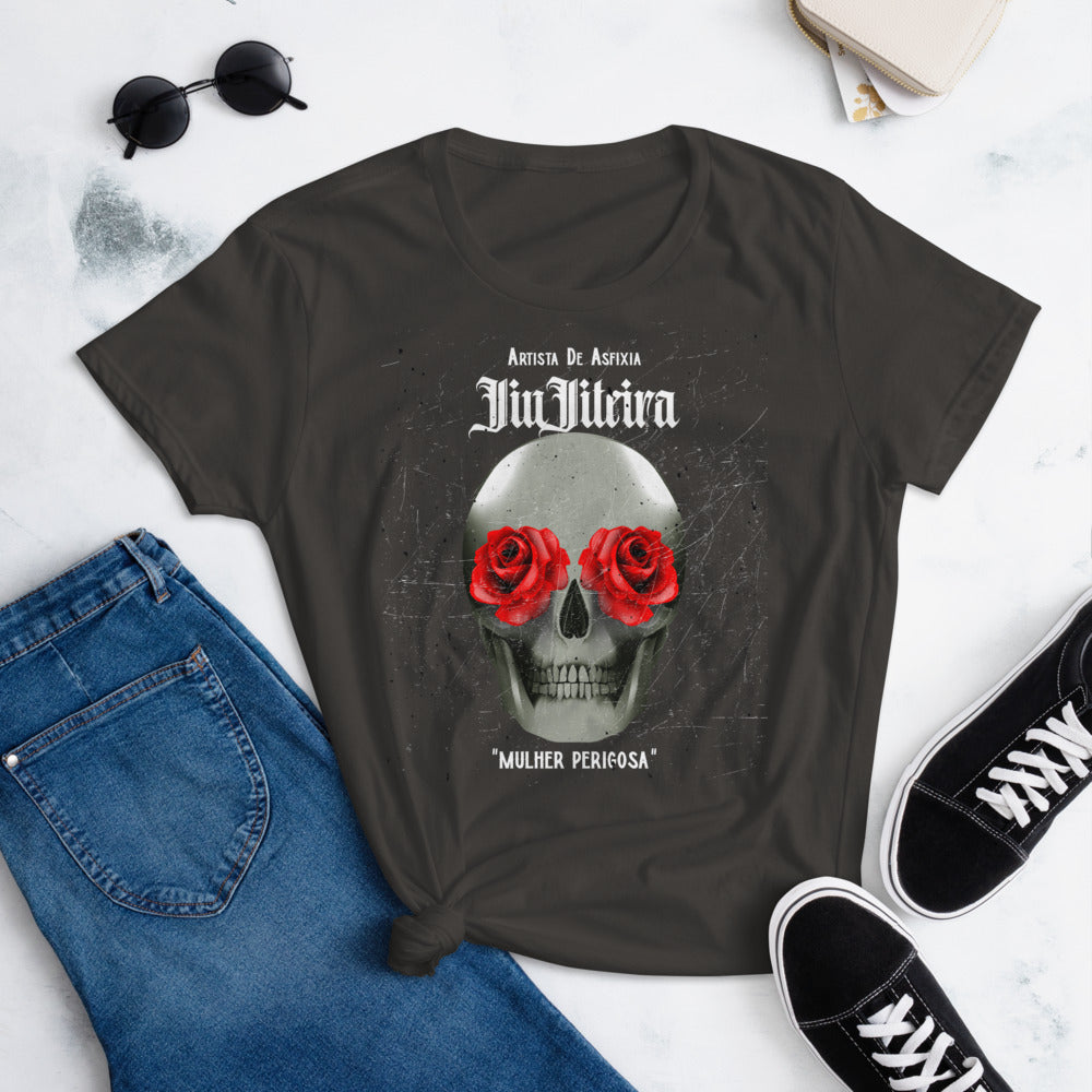 Women's short sleeve t-shirt- Tattoo Art MULHER PERIGOSA - The Women of Jiujitsu