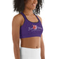Sports bra-Jiujiteira Logo Purple - The Women of Jiujitsu
