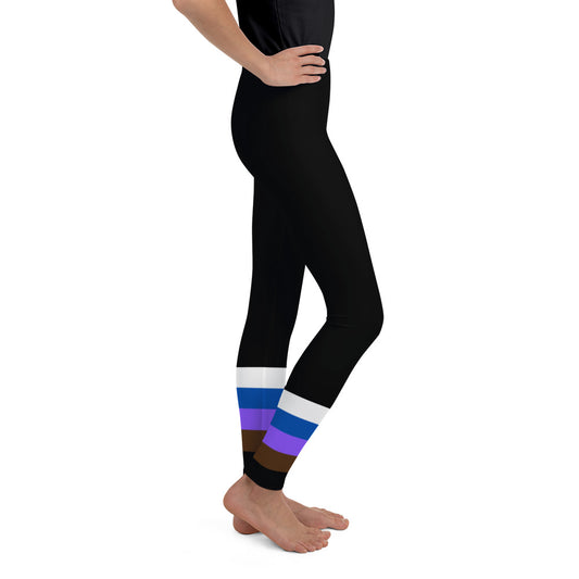 Youth Leggings sizes (8-14)- Jiujitsu Belt Colors sizes 8-14 - The Women of Jiujitsu