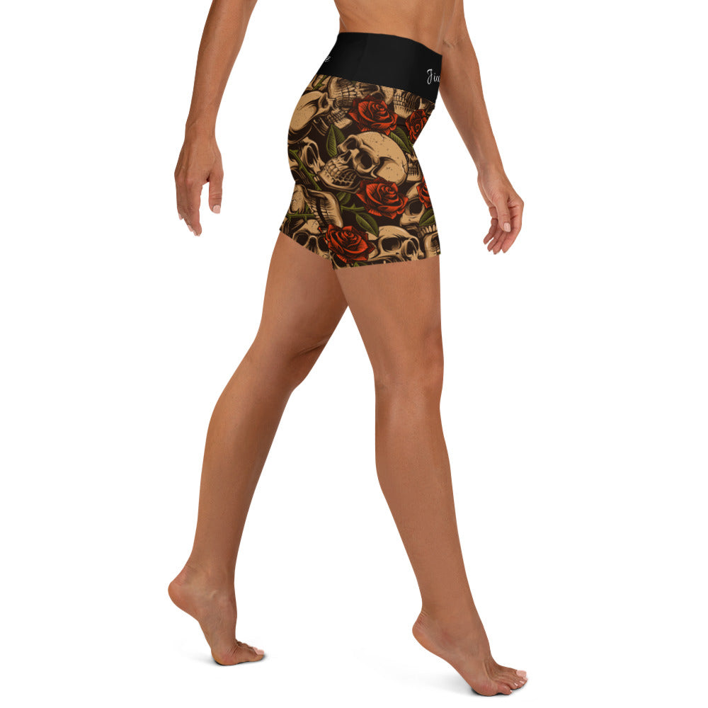 Yoga Shorts- Jiujiteira Rose - The Women of Jiujitsu